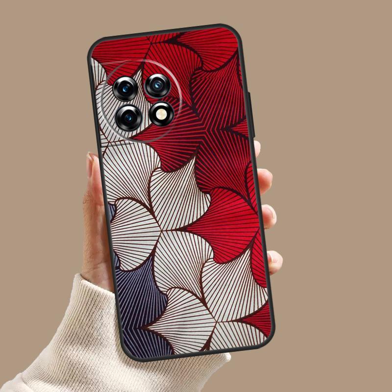 Étui en Tissu à Motifs Wax Africain Pour OnePlus Nord CE 5 2 3 4 Lite N20 N30 OnePlus 15 13 12 11 9 10 Pro 13R 10T 13T Coque