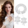 Lace Decorative Collar Wrist Cuffs Set Anime Event Gathering Neckwear Costume Accessories For Fashion Cosplay Enthusiast