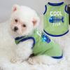 Pet Vest Letter Printing Dog Summer Tank Top Summer Outdoor Sleeveless Round Neck Two-legged Pet Clothes for Small Dog