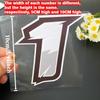 1PC Arabic Numerals Motorcycle Sticker Waterproof for Motorbike Helmet Box Windshield Electric Scooter Front Fairing Vinyl Decal
