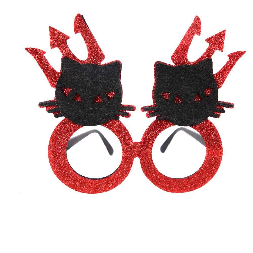 Skull Head Eyeglasses Frames Cobweb Ghost Halloween Decoration Glasses Pumpkin Halloween Dress Up