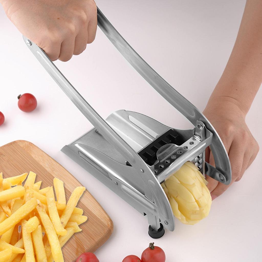 Vegetable Fruit Chopper French Fry Cutter Stainless Steel French Fry Replacement Cutter Potato Slicer Kitchen Gadget for Tomato