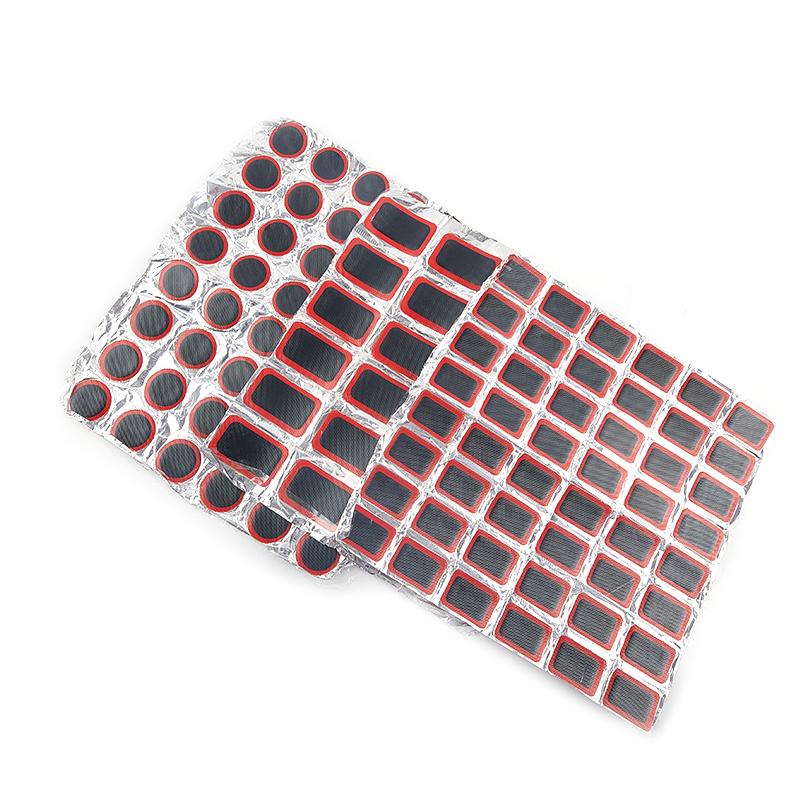 48Pcs 25Mm Round/Square Rubber Bicycle Tire Patch Cycling Bike Tire Tyre Inner