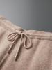 Men's Cashmere Trousers: Versatile, Four-Way Stretch, Trendy Loose Fit, Split Hem, Solid Color for Autumn and Winter.