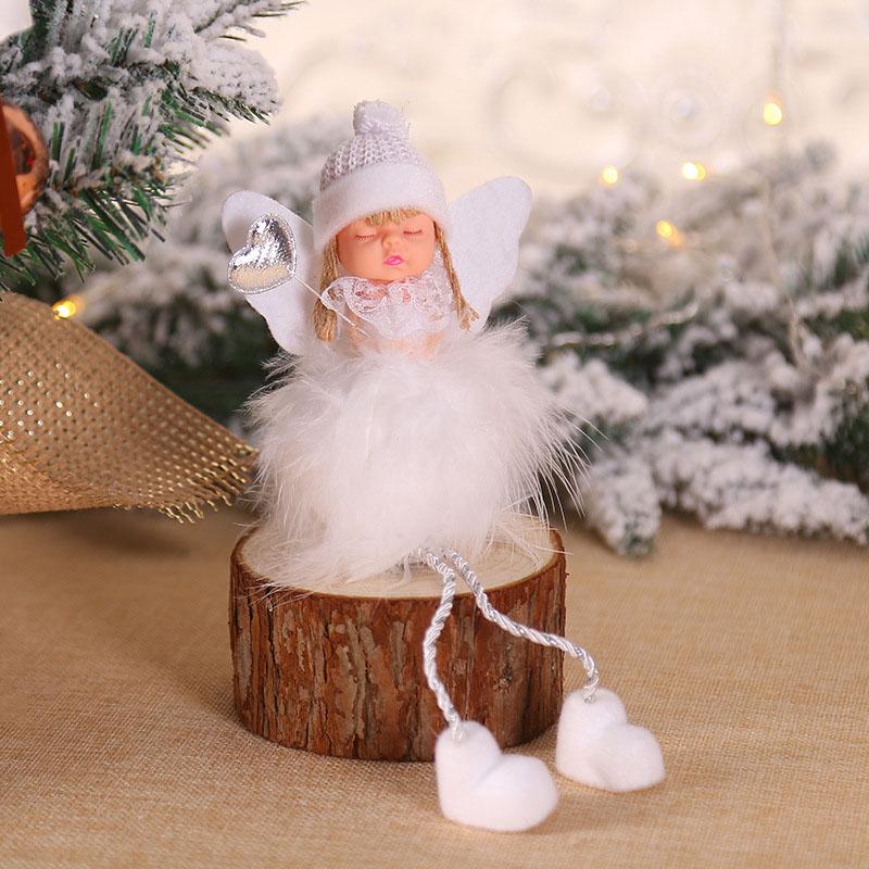 

Рождественская кукла ангел игрушка подвесной кулон фестивальное украшение украшение для рождественской елки White Girl