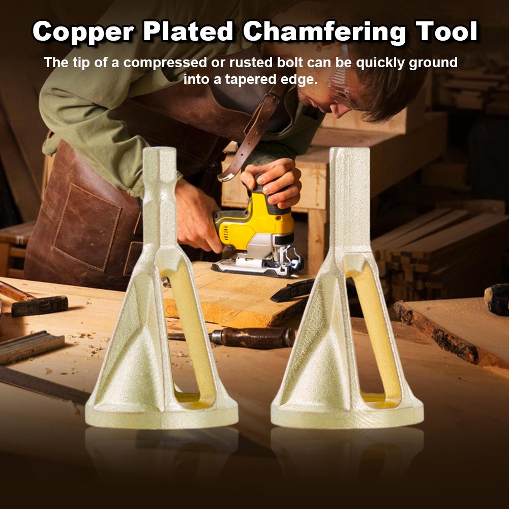 New External Chamfer Deburring Three Blade Triangular/hexagonal Handle Gold Black Silvery Electric Drill Tool Accessories