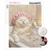 Pearl Painting Kit 5D/DIY Pearl Mosaic Inlaid Funny Cat In Bathtub Home Wall Decoration Art