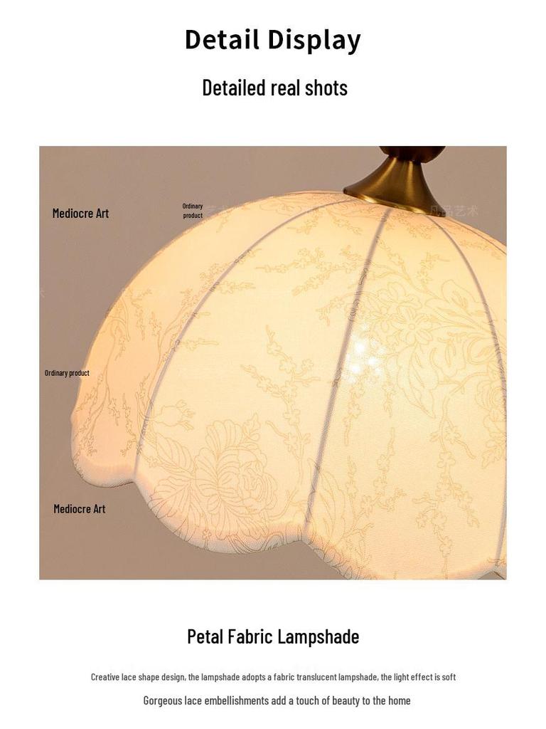 French Vintage Double Head Pendant Light - Retro Wabi-Sabi Style for Dining, Bedroom, or Study