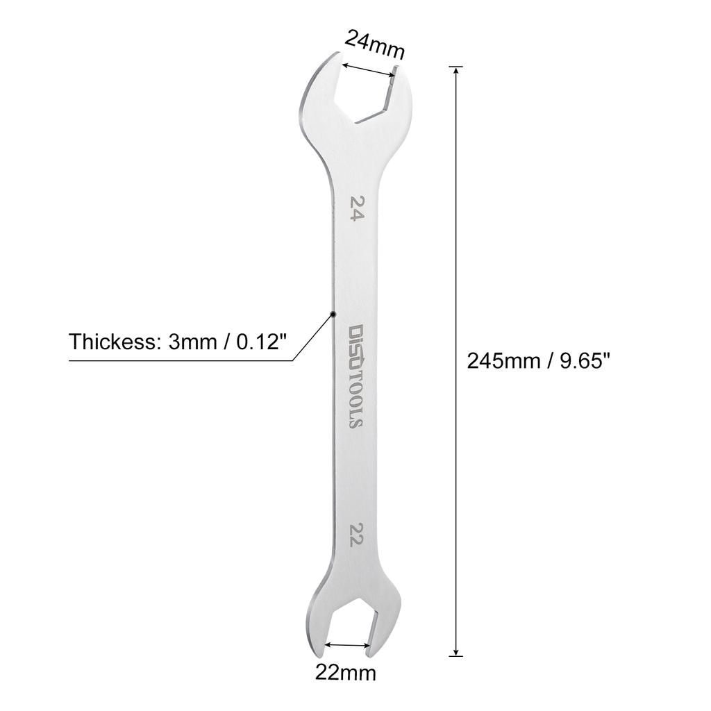 1/2pcs Thin Open End Wrench 5.5-32mm Metric Sandblasting Plated Stainless Steel Double Ended Slim Spanner for General Repairs