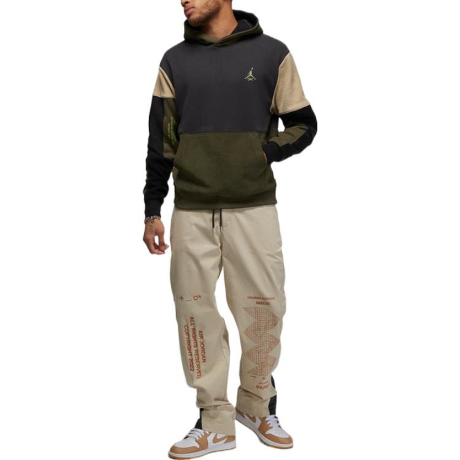 Air Jordan Flight Heritage Hoodie Green Off Noir Men s DV1596-045 M