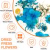 104Pcs Pressed Dried Flowers Set Real Natural Pressing Floral Leaves DIY Multipurpose Real Pressed Flowers Dry Leaves Kit