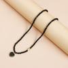 Trendy Alloy Heart Necklace Featuring Drip Oil Designs Portable Skin-Friendly Jewelry for Daily Wear