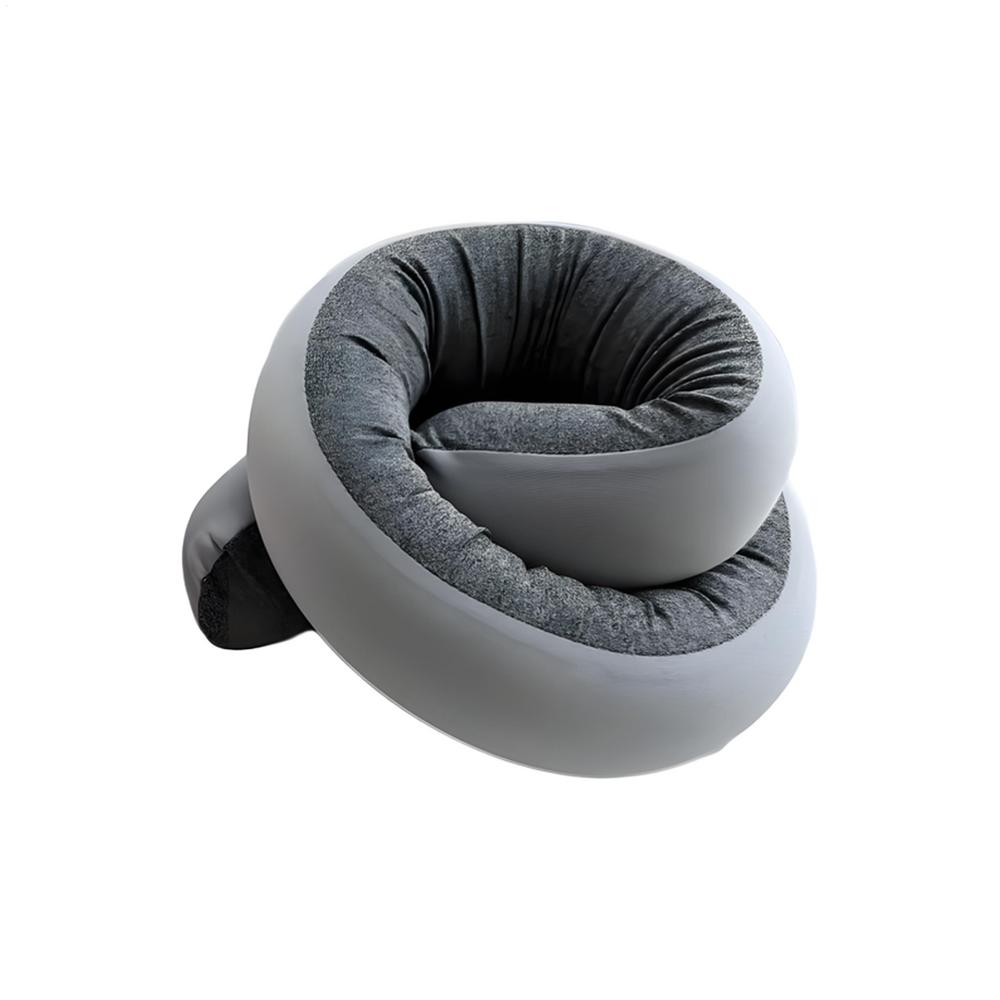 Travel Pillow Spiral Breathable Support Foldable Cushion Airplane Pillow for Car Sleeping Back Chair Office Sleep Rest Bed