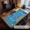 Custom Name Text Big Mouse Pad,Super Mario Soft Non Slip Extended Desk Mat For Home Office