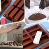 Chocolate Mold Silicone Handmade 8-Cavity Long Finger Cookies Mold Square Silicone Candy Mold For Baking Candy Chocolate Snacks