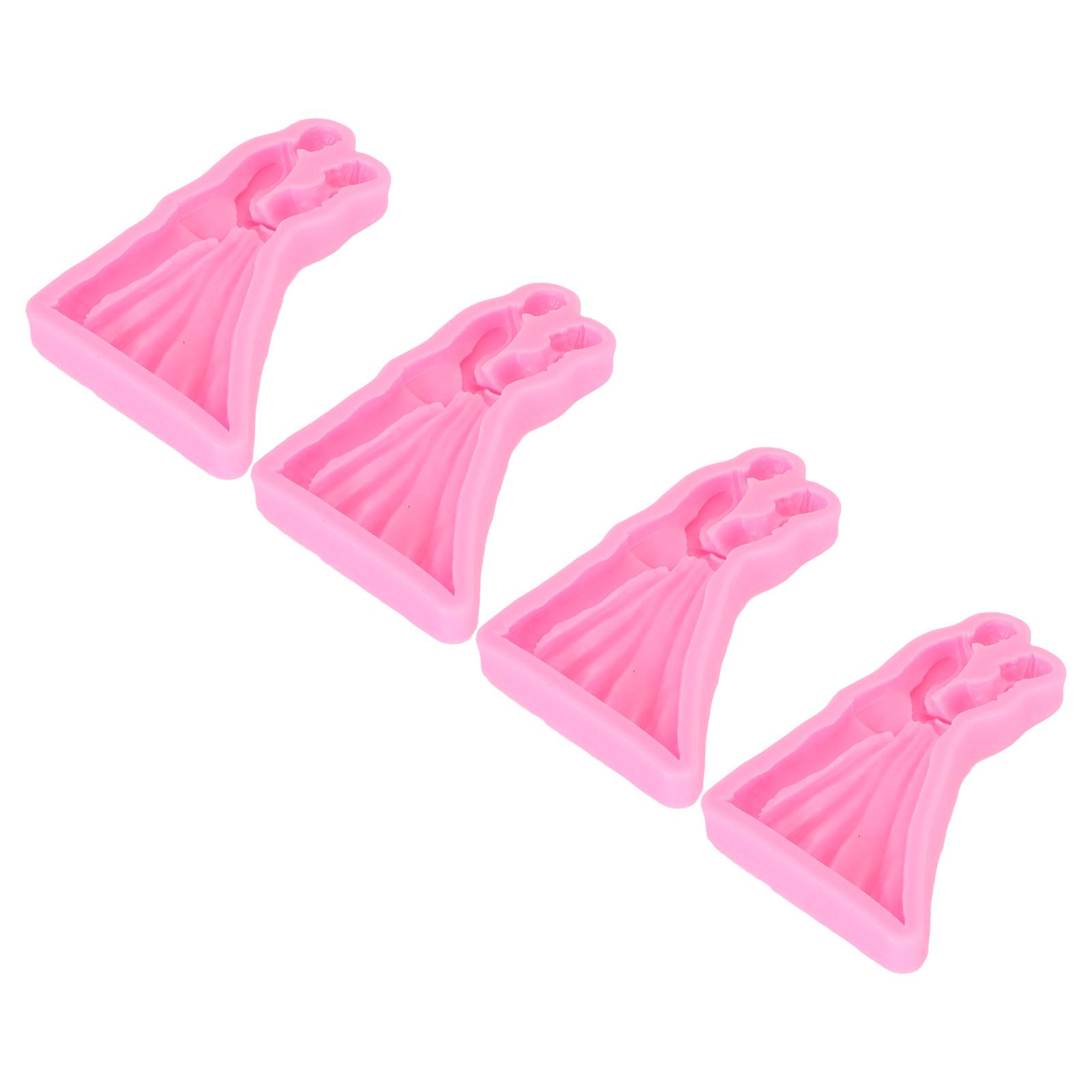 

4 шт. Форма для помадки «Жених и невеста», легко извлекаемая, термостойкая, гибкая, свадебная силиконовая форма L(for 6.5-9kg)