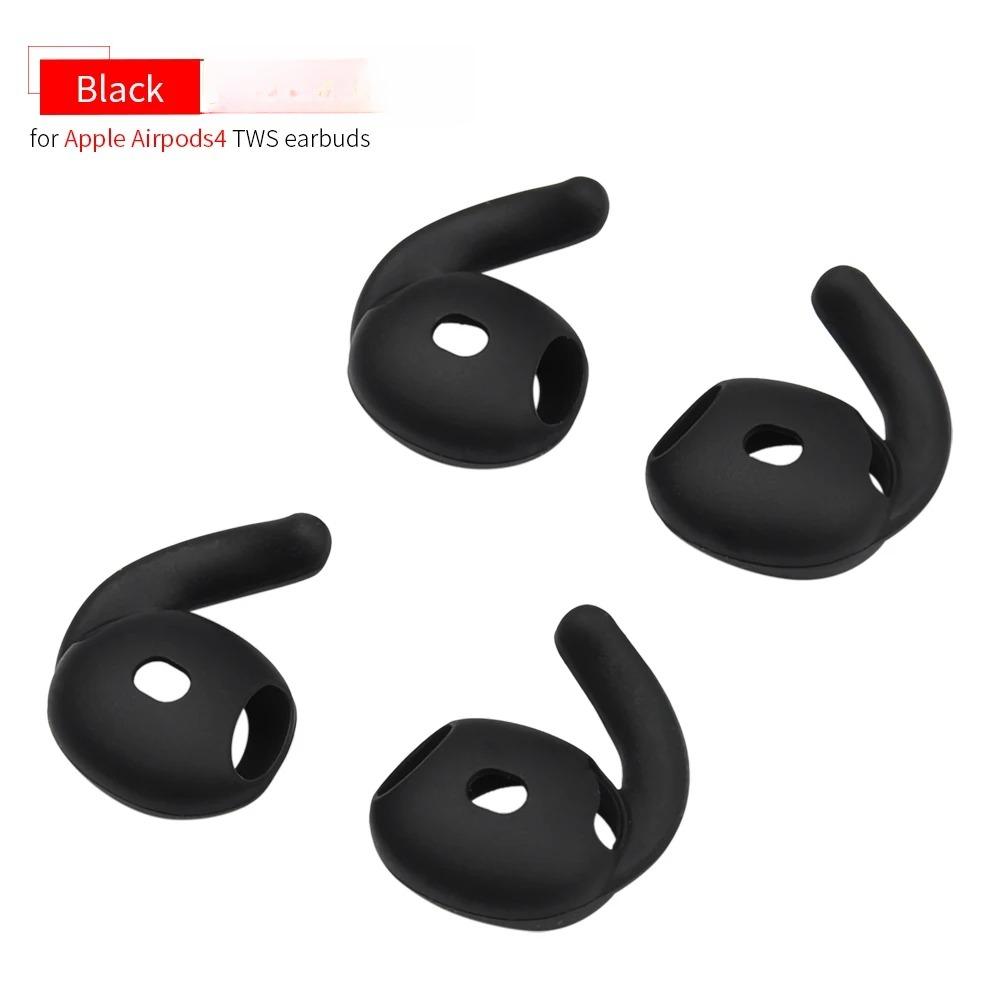 4Pcs Silicone Ear Tips for Apple Airpods 4 True Wireless Earbuds Eartips Airpods 4 TWS Earhook Headphones Tips Anti-drop Hooks