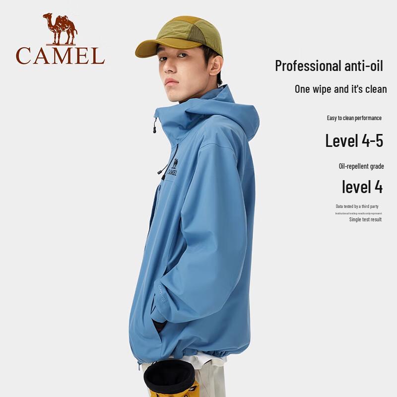 Camel Men's 2025 Lightweight Windproof Hiking Jacket