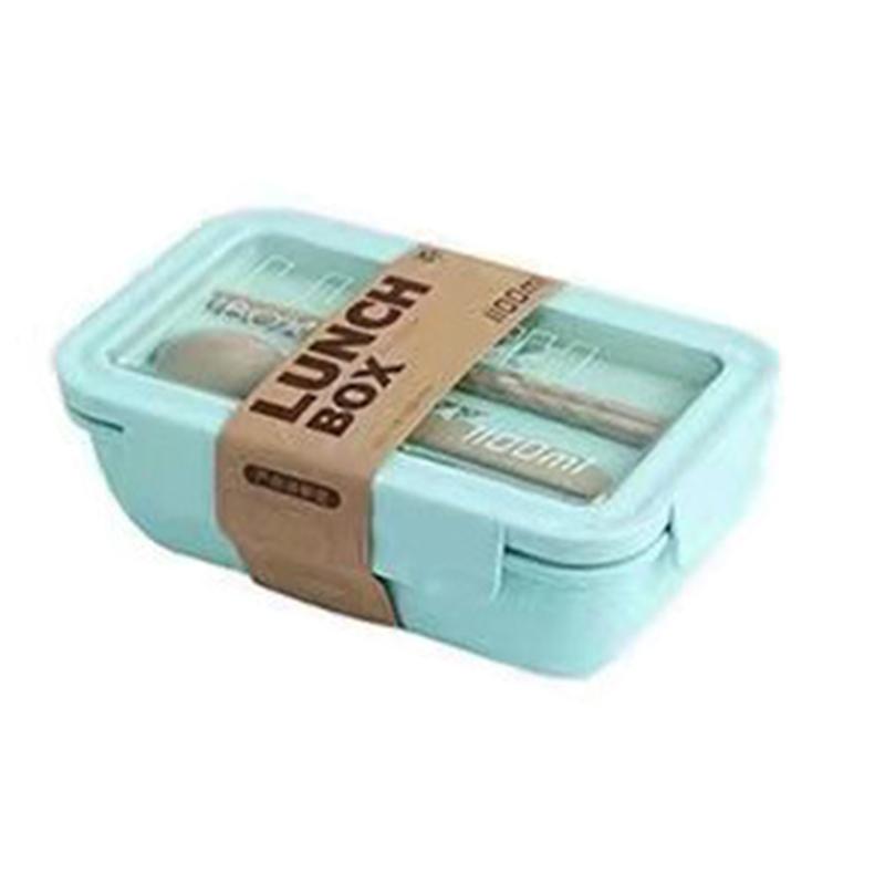 

Коробка Бенто для офиса, герметичные герметичные контейнеры для обеда и ужина, многоразовая коробка для обеда с Rectangular 1100ML зелёный