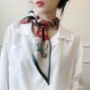 Long Silk Scarf Bag Tie Lady Neck Skinny Scarves Hairband Foulard Horse Print Brand Lady Neckerchief Ribbon 2024 Spring New