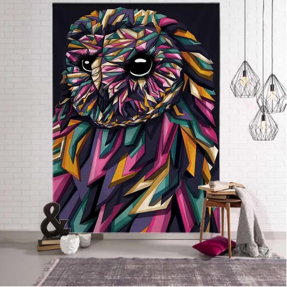 Owl Decorative Tapestry Office Living Room Decor Home Wall Tapestry
