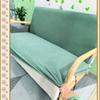 Stretch Futon Slipcover Solid Wood Sofa Cover Furniture Protector Without Armrests Slipcover Soft with Elastic Bottom for Kids, Spandex Jacquard