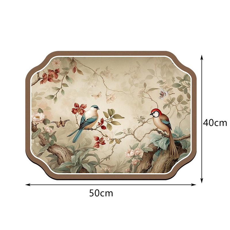 Coffee Machine Household Absorbent Mat Soft Diatomaceous Mud Kitchen Non-slip Mat Tableware Dry No-wash Kitchen Drain Mat+