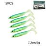 Rainbow Fish Soft Bait - Lure with Pointed Tail for Freshwater & Saltwater Fishing
