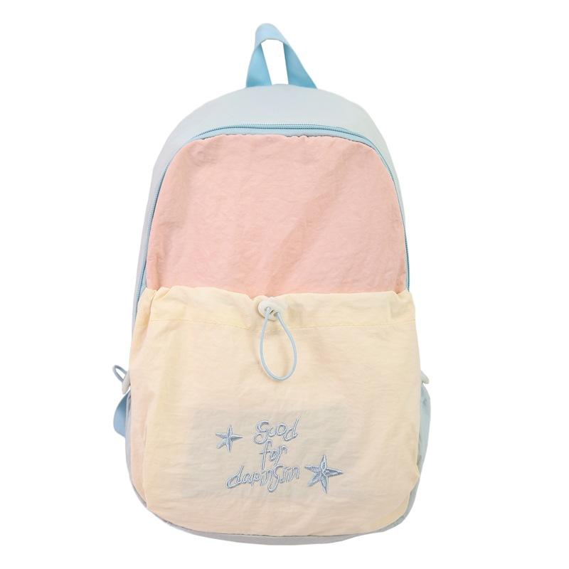 

Женский рюкзак на шнурке, большой вместимости, легкий рюкзак синий