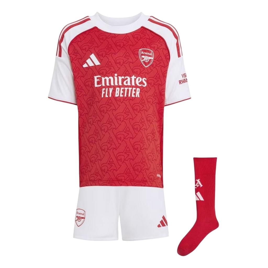 Arsenal Childrens/Kids 25/26 Home Kit Set