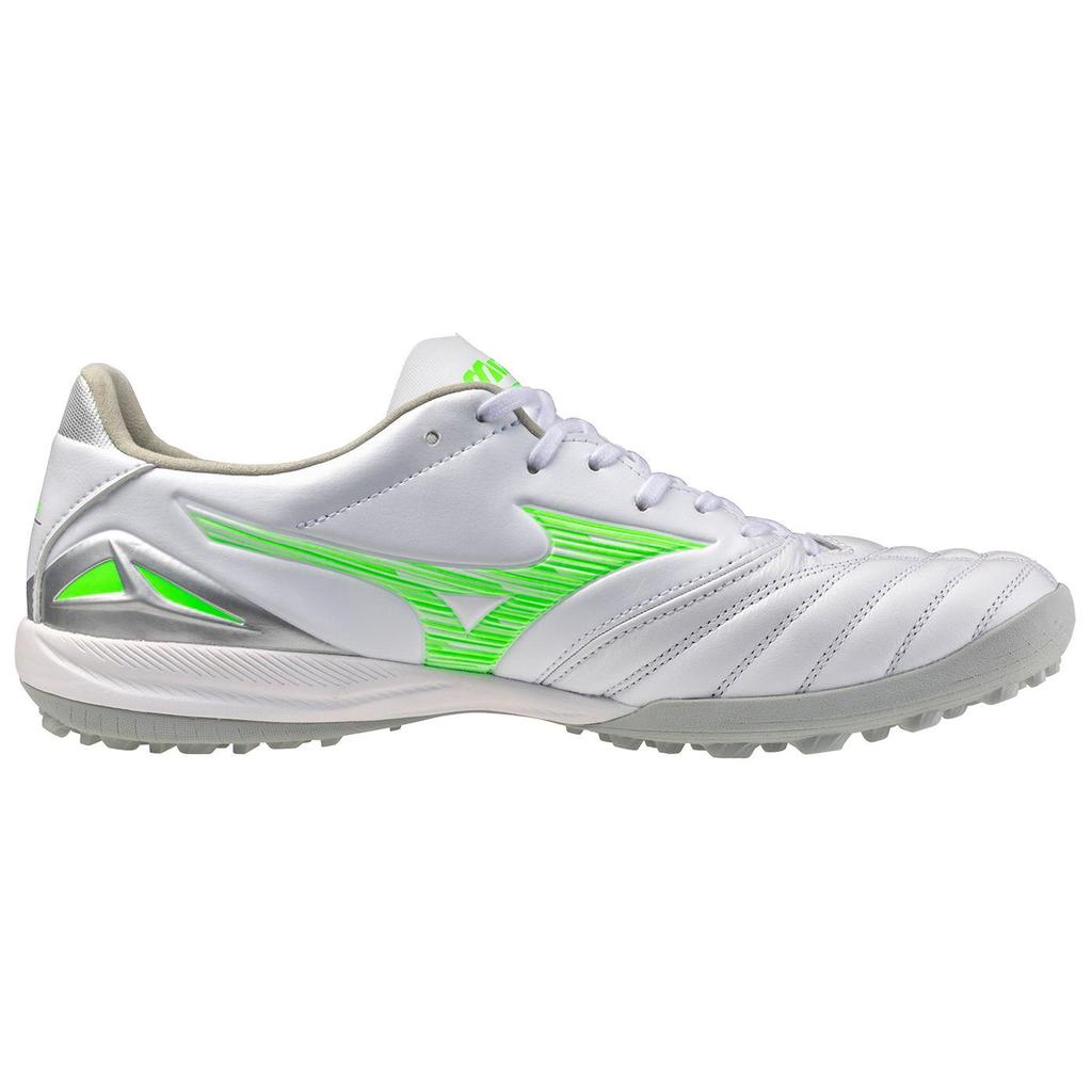 Mizuno Morelia Neo 4 Anti Slip Wear Resistant Soccer Shoes Men's White Green Mizuno P1GD2535-37