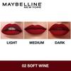 Maybelline New York Sensational Liquid Matte Lipstick 7ml Soft Wine Intense Full Coverage Non-Sticky Formula