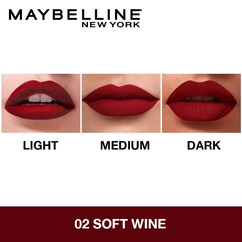 Maybelline New York Sensational Liquid Matte Lipstick 7ml Soft Wine Intense Full Coverage Non-Sticky Formula