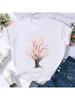 Watercolor Tree Floral Flower Short Sleeve Fashion Summer Wounisex Print T Shirt Female Casual Top Tshirts T-Shirt Graphic Tee