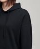 Women'S Crop Hooded Sweatshirt [Black]