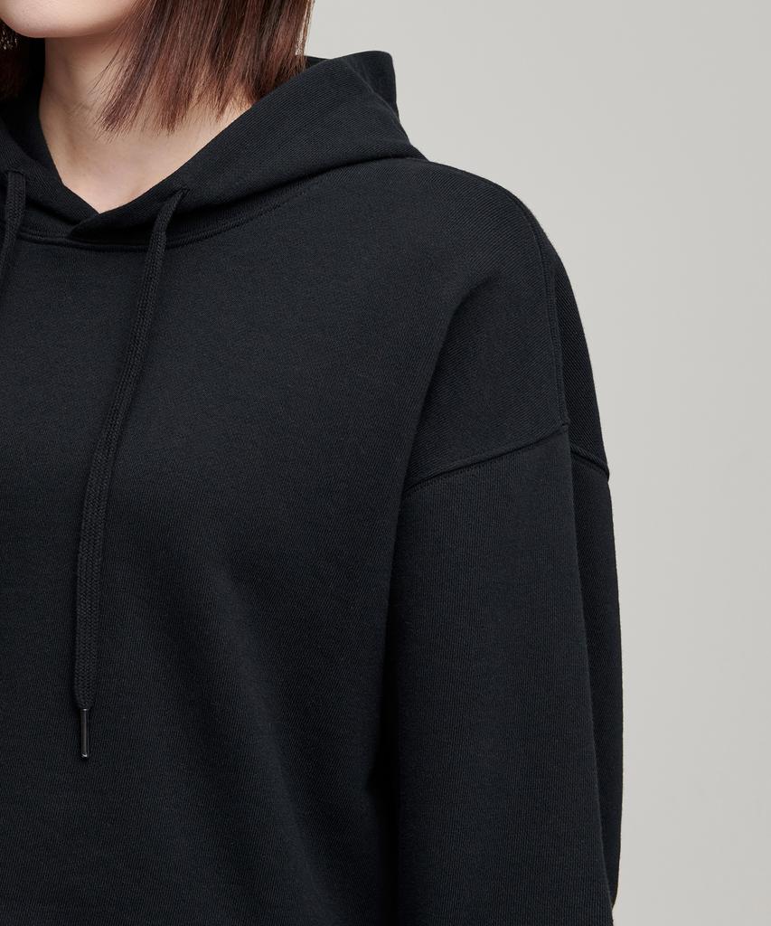 Women'S Crop Hooded Sweatshirt [Black]