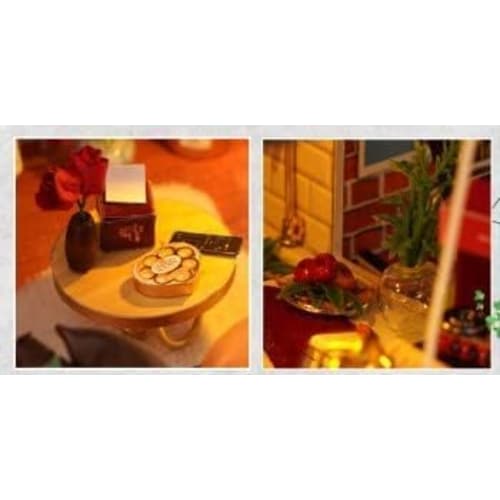 Fashion Alley Miniature Dollhouse Kit, Literary Utopia, Handmade Kit for Beginners, Includes Acrylic Case (TD43+Z)