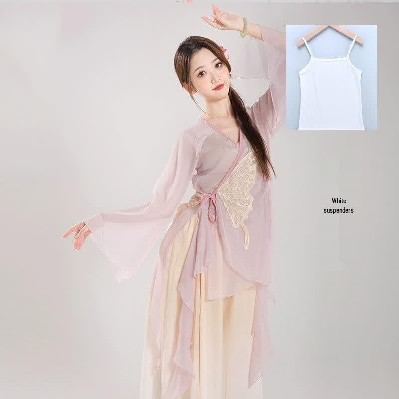 Yi Shi Classical Dance Gradient Gauze Practice & Performance Set M