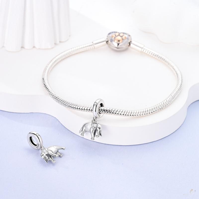 Compatible With Authentic Bracelets copper Wild Elephant Charm Bead Charms Bead Charms Pendants Ideal For Women Jewellery Making Gift