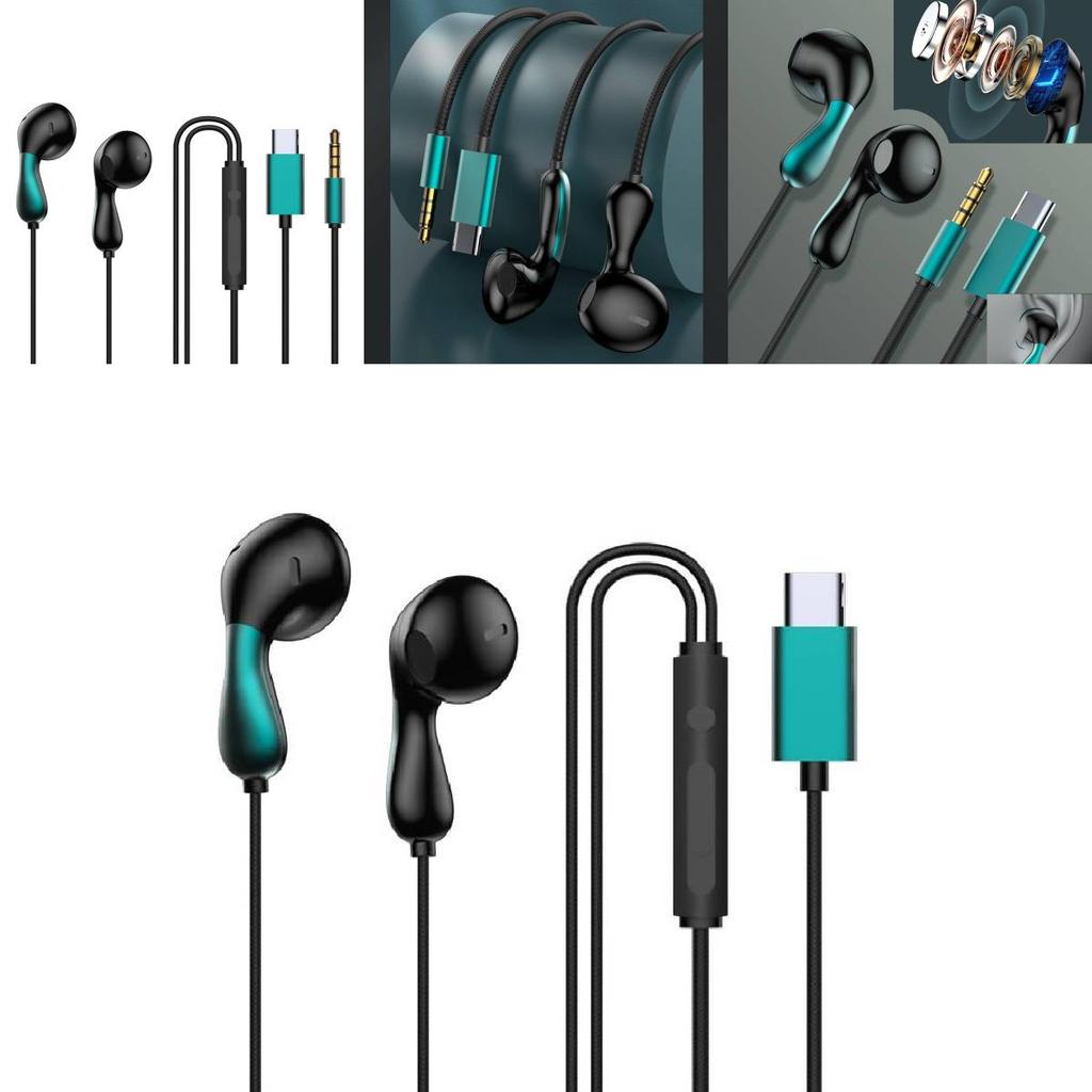 High Sensitivity Gaming Earbuds With Type C Connector For Oppo Xiaomi Vivo Huawei