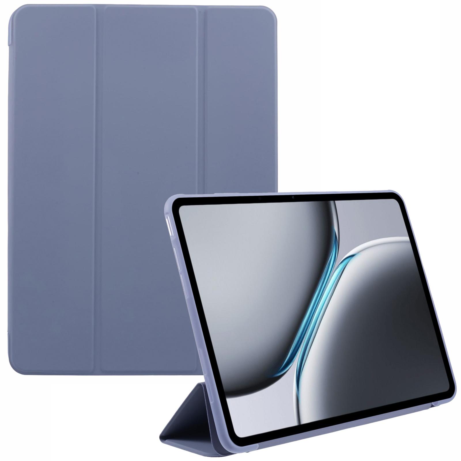 

Чехол для OnePlus Pad 2 из ПУ кожи+силикона, трехскладная подставка, обложка для планшета Purple