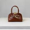 Shell bag women's new retro bowling bag leather portable messenger bag