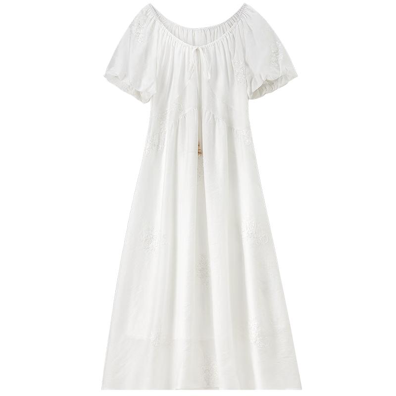 Women's Lyocell Blend Round Neck Midi Dress