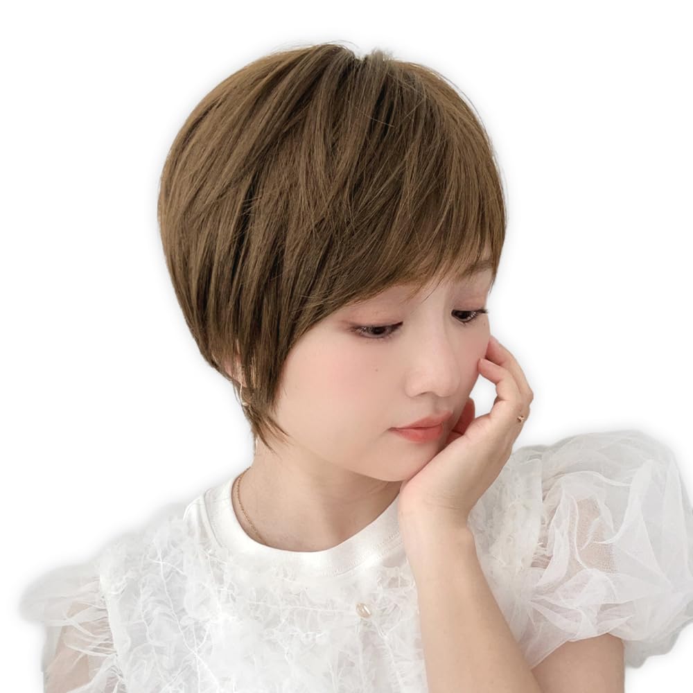 

Brightlara Bare Skin Wig, Cool to the Touch, Short Bob, Full Wig, Short Cut, hf2043-M-KBM