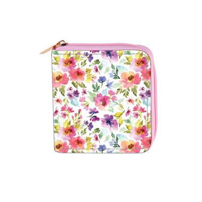 New Small Floral Short Zipper Small Wallet Wallet Change Card Bag Customization