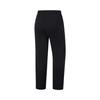 Li Ning Ping Pong Series Solid Color Mid Waist Comfortable Versatile Straight Leg Knit Sports Pants Unisex Pants Black AKLU965-1