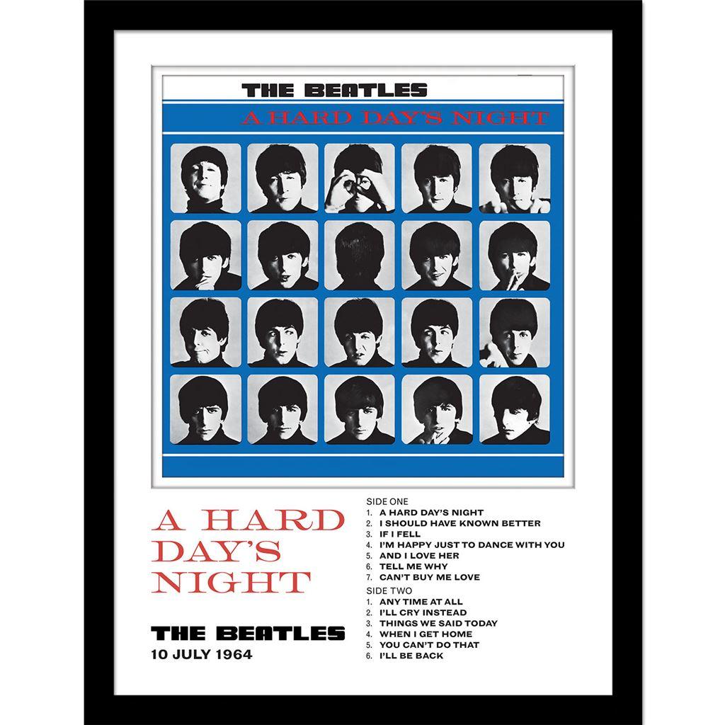 The Beatles Rámovaný tisk A Hard Day's Night