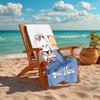 Personalized customized proof beach towel with Bubu Dudu  pattern - soft, absorbent, quick-drying, perfect swimming, camping&bathing