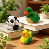 Mała figurka kaczki drukowana 3D Uroczy żółw/Panda/Pies/Bananowa kaczka Statuetka do dekoracji domu biura biurka półki
