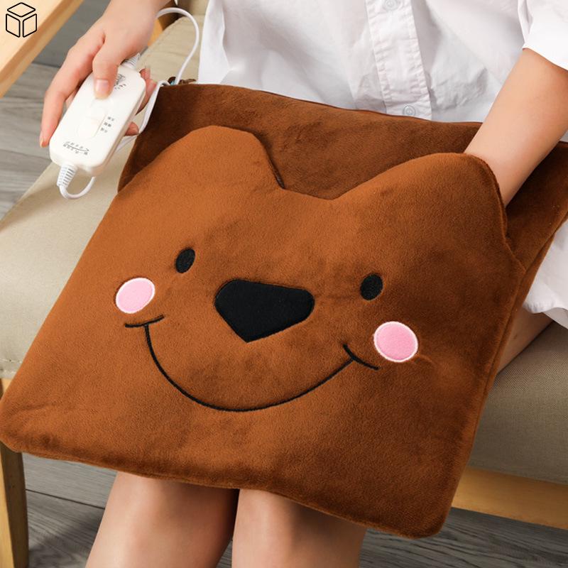 

Electric Heated Seat & Foot Warmer Pad - Small Plug-in Hot Compress Blanket for Office & Home Use